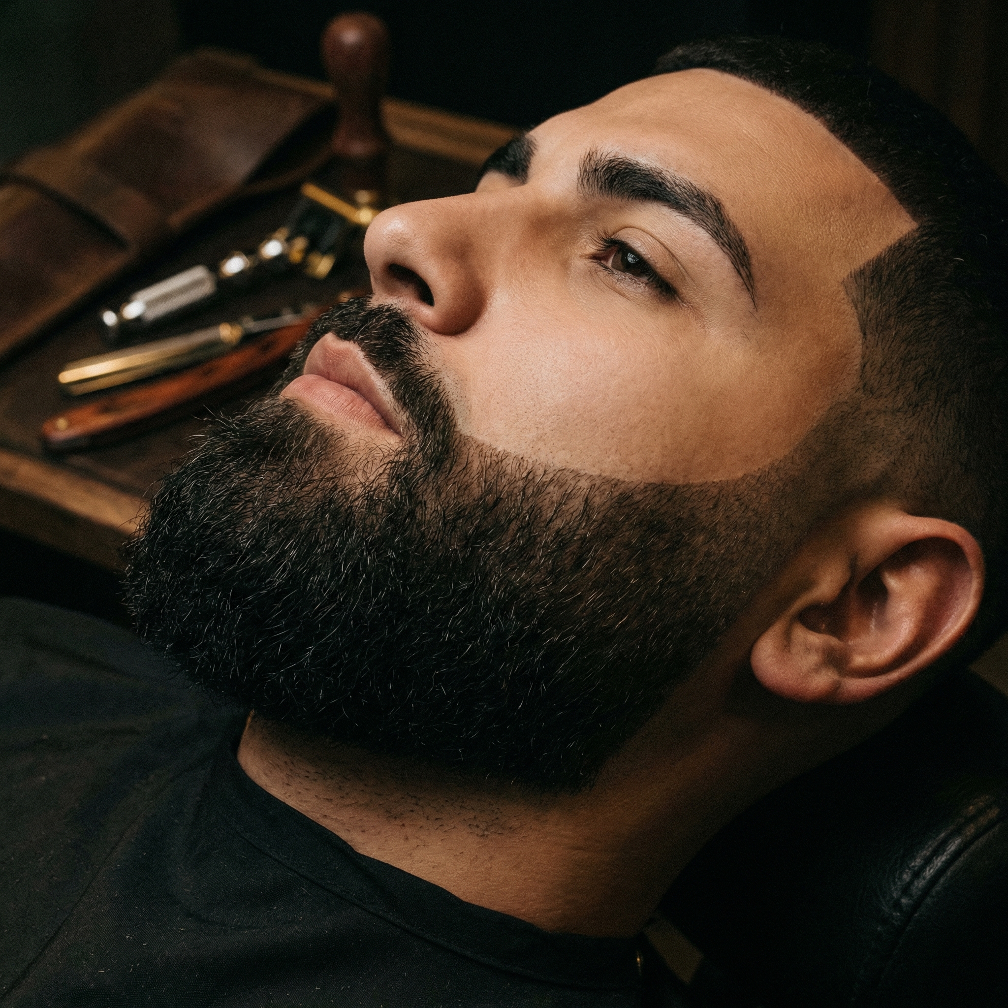 Tanke — barbero cubano en Playa del Carmen trabajando en un corte para hombre