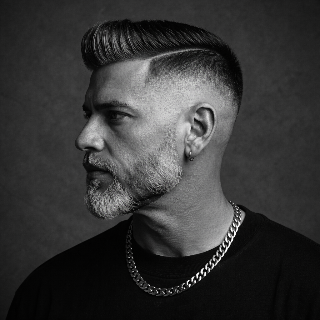 Corte moderno para hombre con líneas definidas