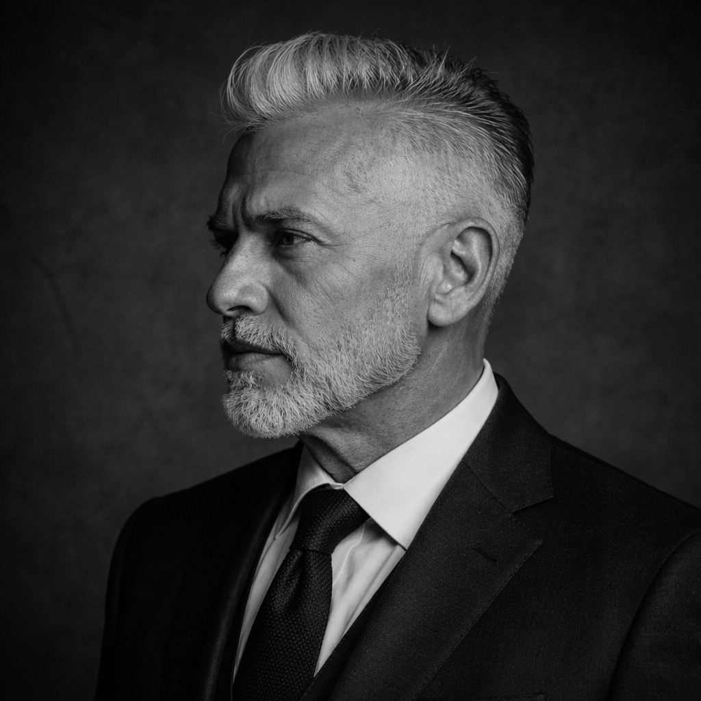 Corte moderno para hombre con líneas definidas